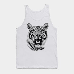 Tiger Portrait of Majestic Male Bengal Tiger Tank Top